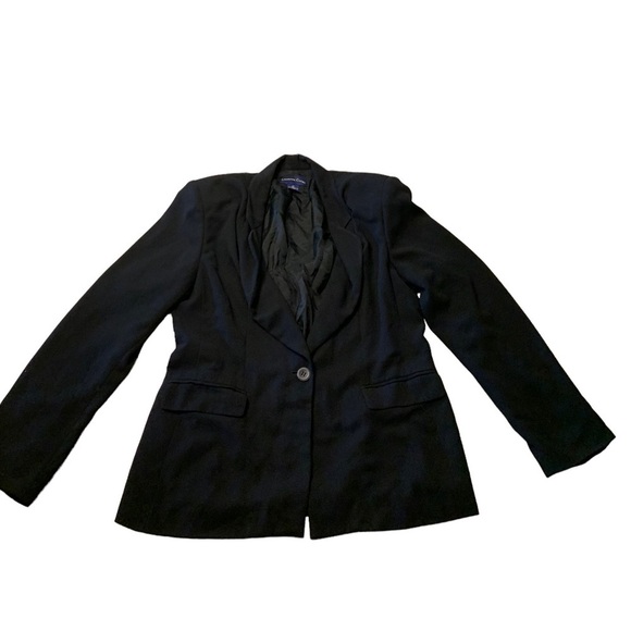 Charter Club | Navy Blue Blazer Shoulder Pad Single Button Career Professional - Picture 9 of 9